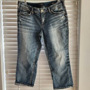 Silver Suki Capri, 18